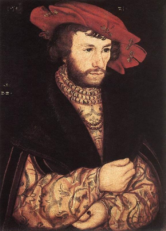 CRANACH, Lucas the Elder Portrait of a Young Man dfg oil painting picture